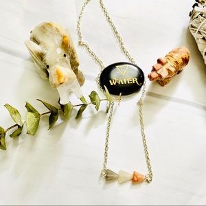 Tri-Cole Moonstone Silver Necklace